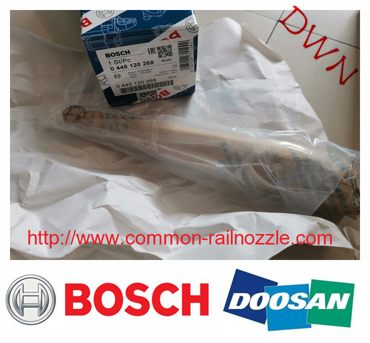 0445120268 BOSCH Fuel Injector Assy Diesel Common Rail For DOOSAN DL06S 65 10401-7004A